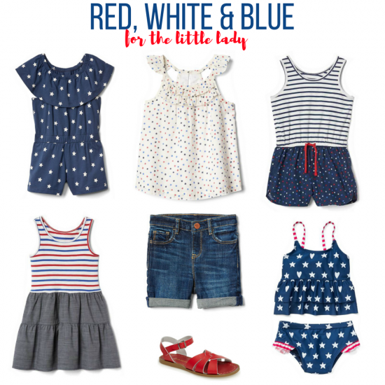Red, white & blue for the little lady
